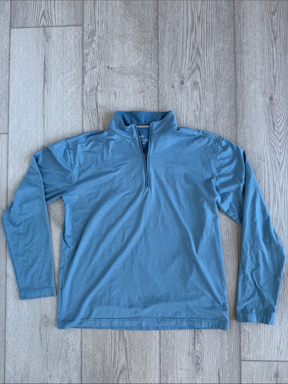 Southern Tide Men's Blue Quarter-Zip Pullover